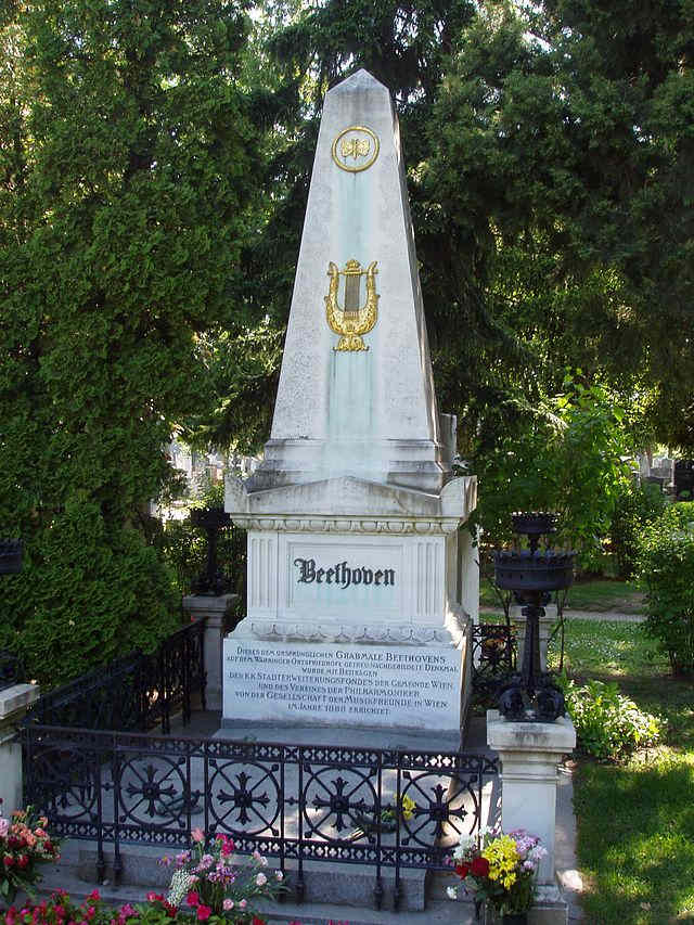Beethoven's grave site in Vienna
