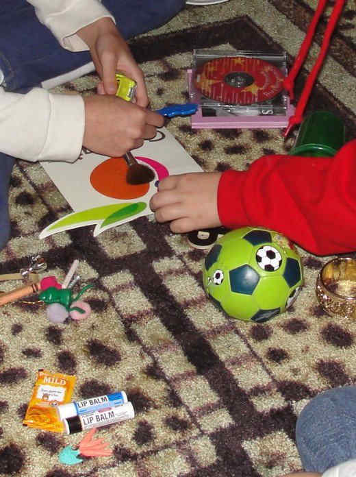 Learning about taxonomy & dividing things into groups (dumped out from our "junk" drawer) is one of the activities we did while learning more about the science sentence. You can see more at the above link: Science Morning Basket & Activities.