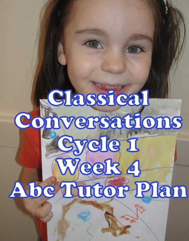 Classical Conversations Cycle 1 Week 4 Abc Tutor Plan - Abstract Art