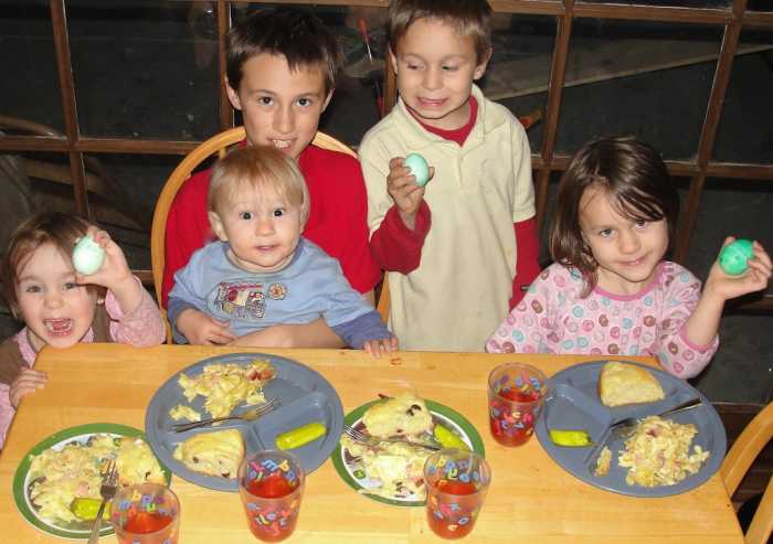 Our Ukrainian meal and pysanky eggs