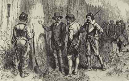 The discovery of "Croatoan" on Roanoke Island