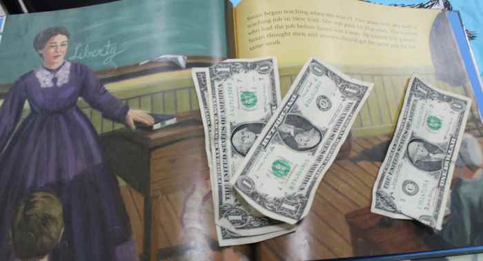 Women like Susan B. Anthony got paid 1/4 of what men got paid for doing the same job.