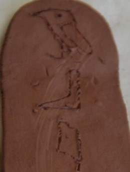 Carving a Clay Cartouche from Lesson 1 on North Africa