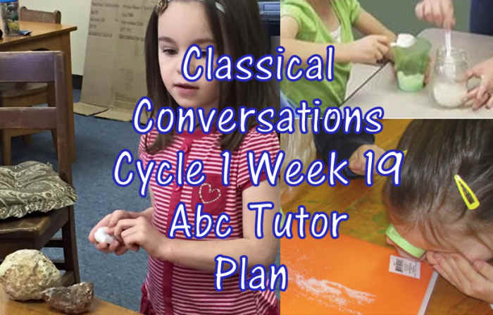 Classical Conversations Cycle 1 Week 19 Abc Tutor Plan