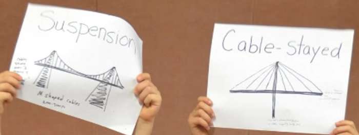 Suspension vs. Cable-Stayed Pictures photo taken by Michelle Harrison, who participates in our class