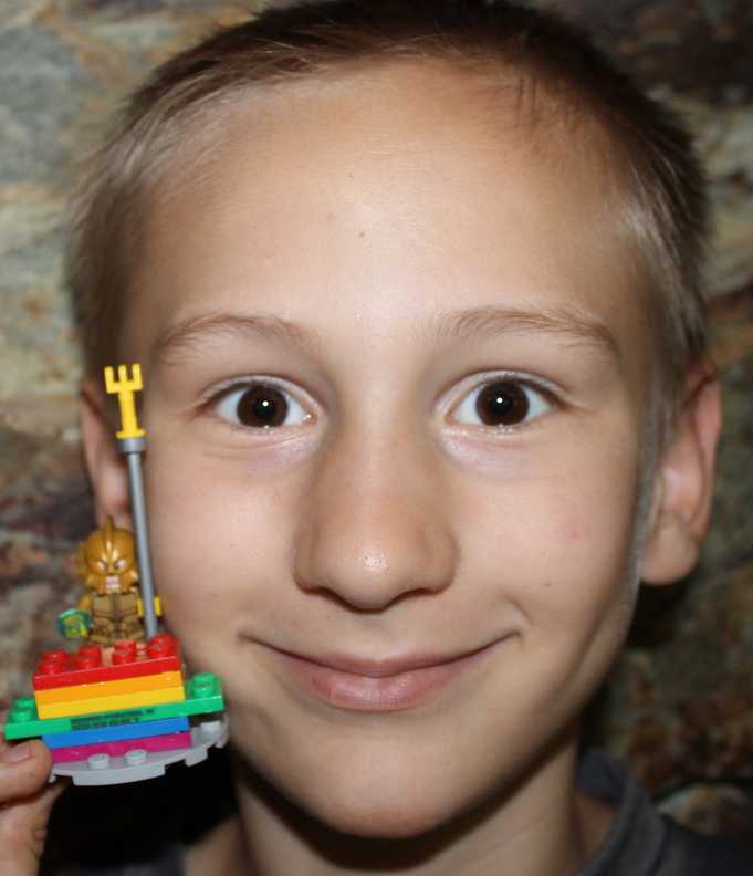 Lego Model of the Statue of Zeus at Olympia