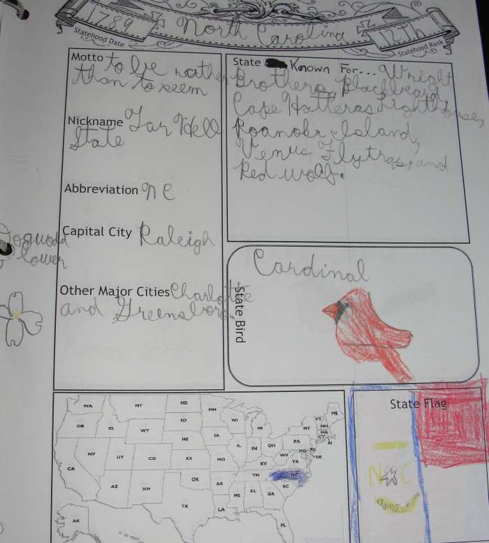 A page from our North Carolina notebook