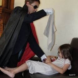 Performing a miniature production of Tchaikovsky's "The Nutcracker" 