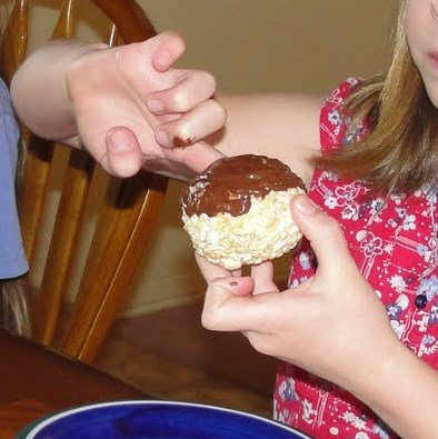 Edible model of the Earth's layers