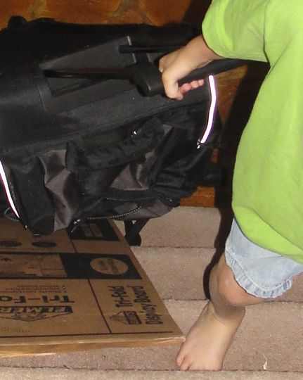 Using a ramp on stairs (Option 1)