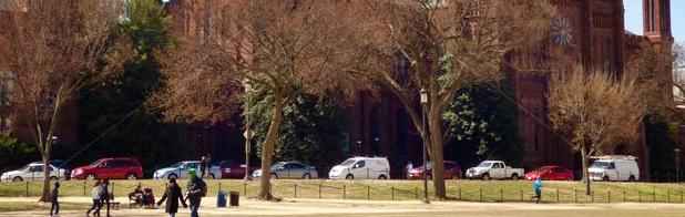 We did find parking spaces along the National Mall.
