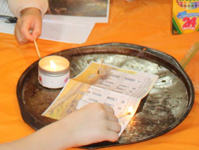 Using "torches" [matches] to burn down the  "White House"