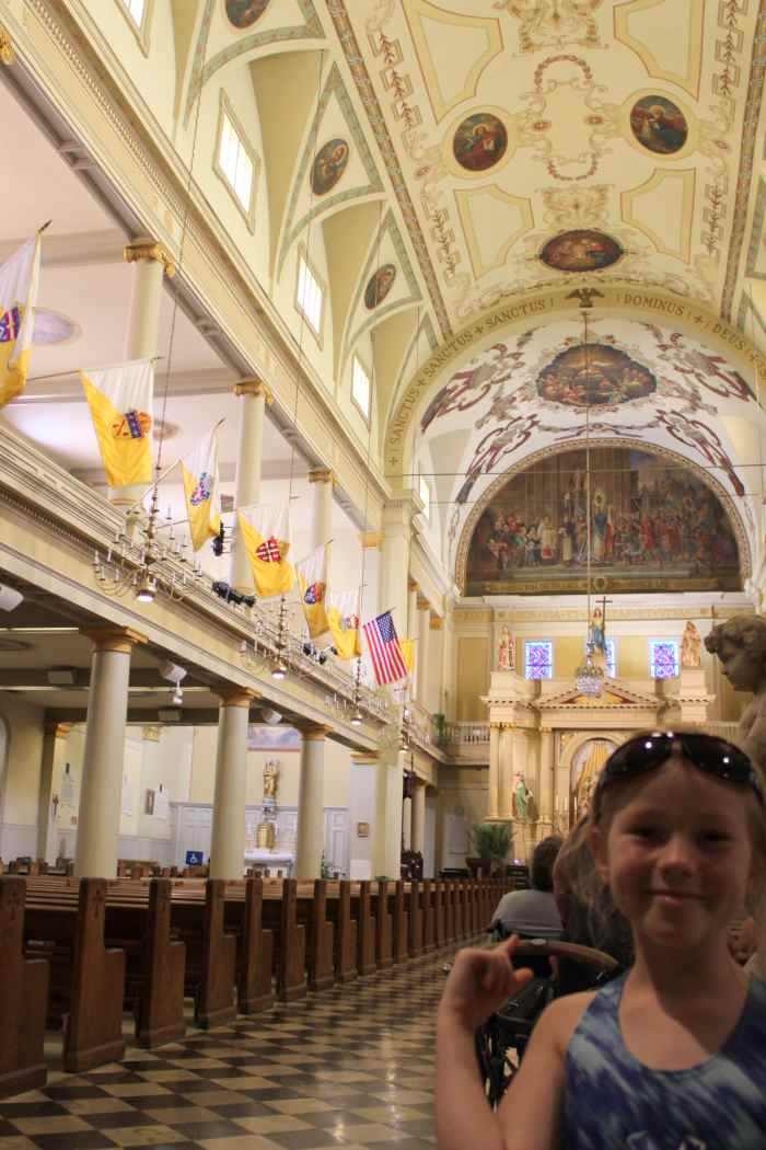Inside the St. Louis Cathedral