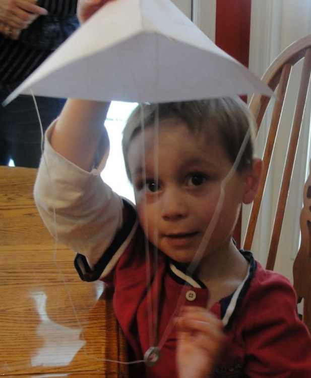 Designing a replica of Leonardo da Vinci's parachute design was one of the activities we did this week during our History Morning Basket & Activities time: Leonardo da Vinci & The Renaissance.