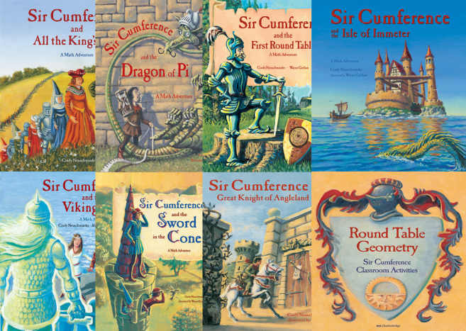 Sir Cumference series by Cindy Neuschwander - Image credit: http://howtohomeschoolmychild.com/resources/math/sir-cumference-series/