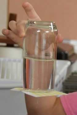 Air Exerts Pressure: Turning Over a Glass of Water