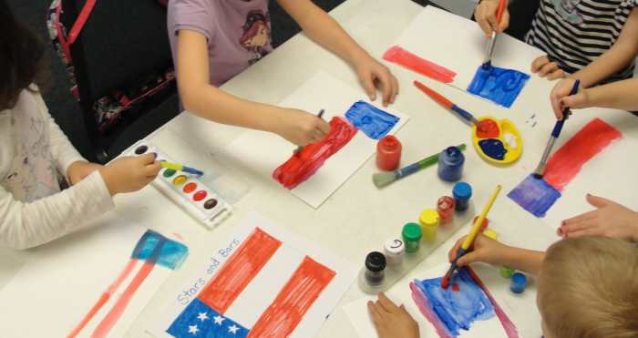 Painting the first Confederate flag