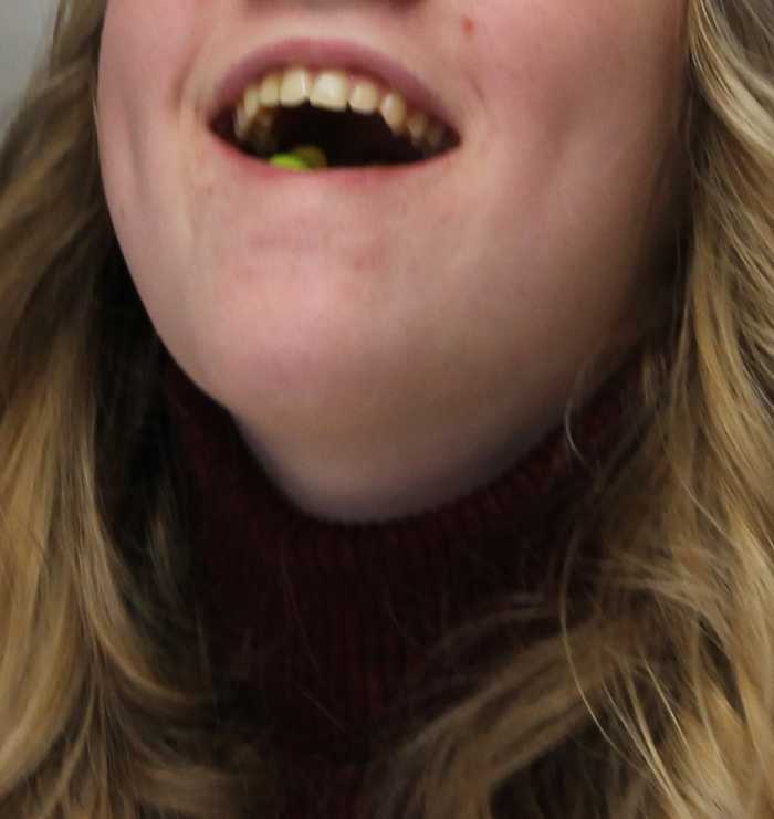 Mouth brooding with jelly beans