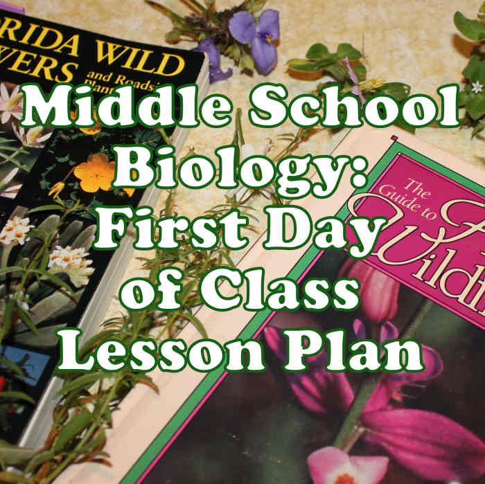 Middle School Biology First Day Lesson Plan