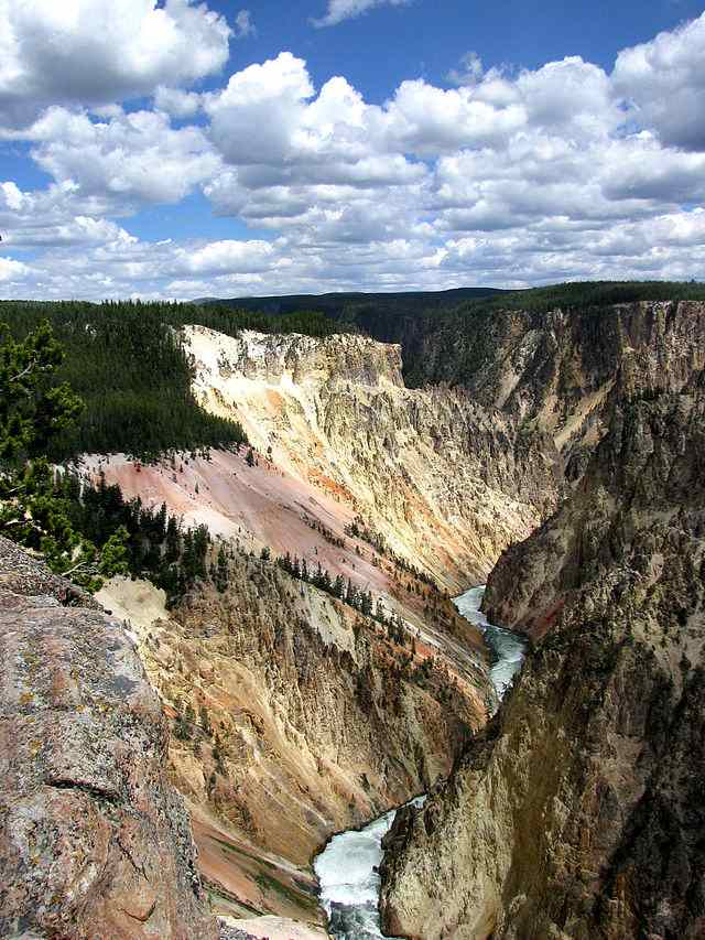 The Grand Canyon of the Yellowstone in Wyoming