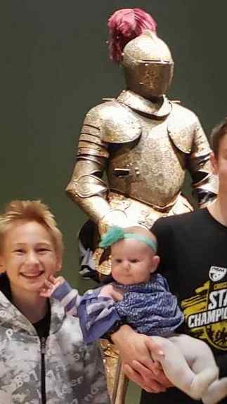 Traveling armor display at our local art museum