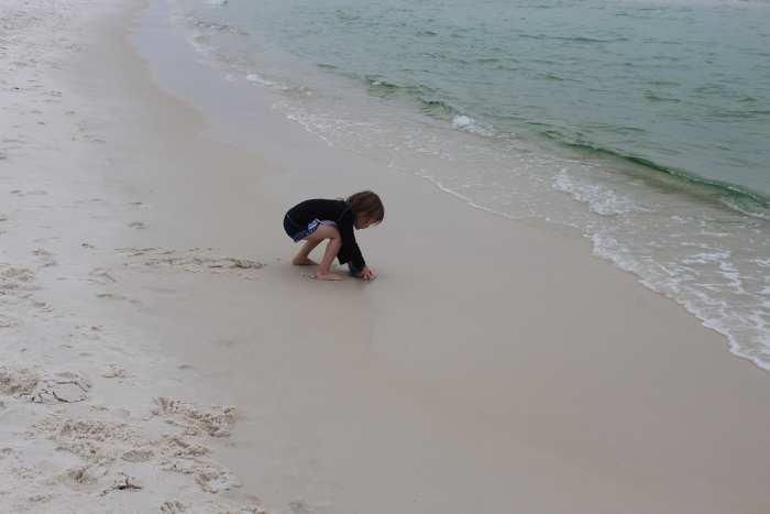 Langdon Beach with white sand