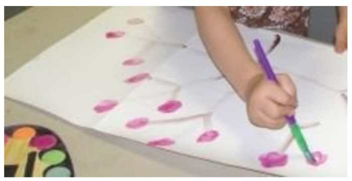 Japanese Screen, Sumi-e Painting, & Cherry Blossoms