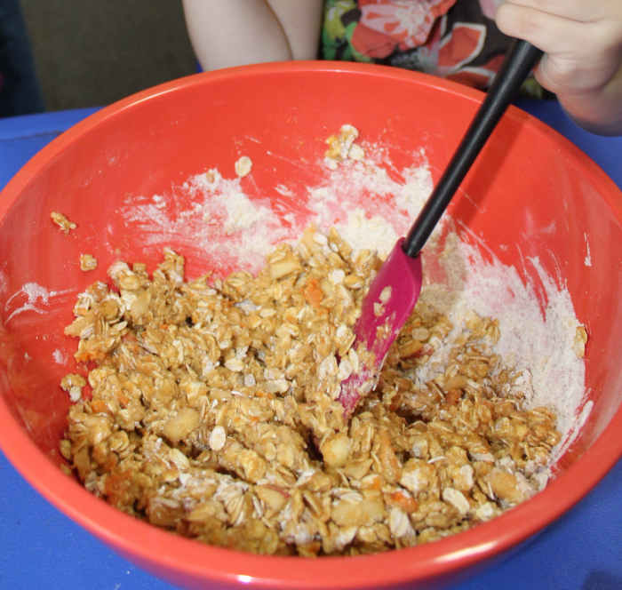 Oatmeal-Carrot Cookie Batter