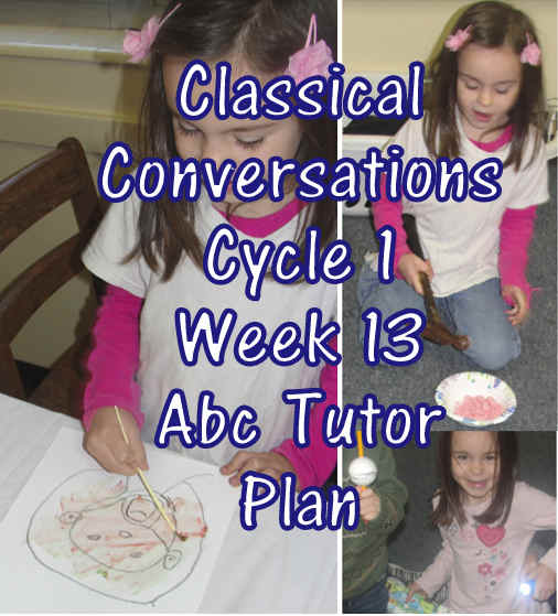 Classical Conversations Cycle 1 Week 13 Abc Tutor Plan