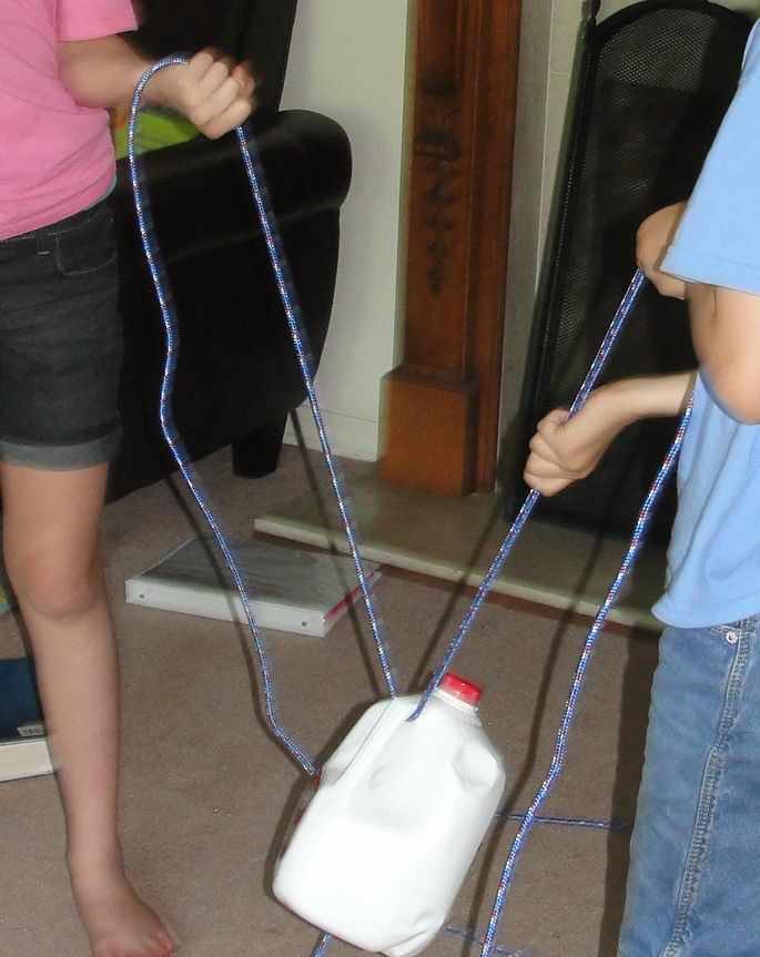 Fixed pulley demonstration