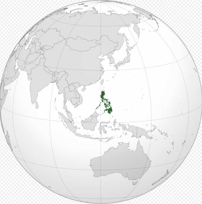  The Philippines on a map