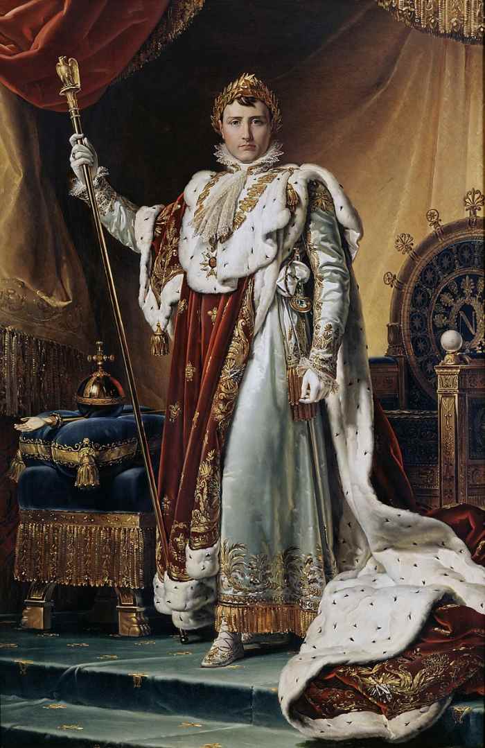 Napoleon in his coronation robes by François Gérard, c. 1805