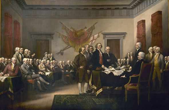 Signing of the Declaration of Independence by John Trumbull