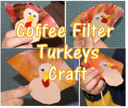Coffee Filter Turkey Crafts