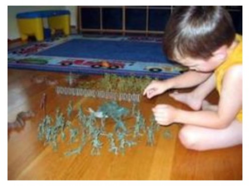 Playing with army men - Image credit: http://www.family.warrenfalk.com/