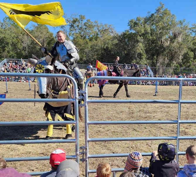 Jousting at our local Medieval Fair