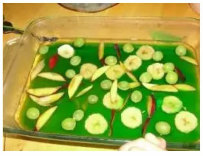 Edible leaf structure: veins and spongy layer