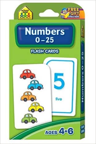 Numbers 0-25 Flash Cards Cards by School Zone Publishing Company Staff
