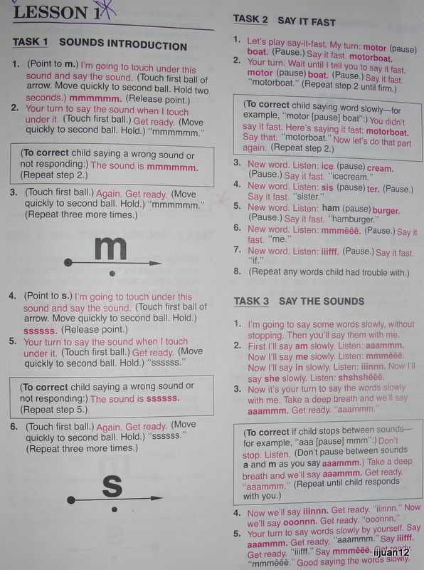 The first lesson in "Teach Your Child to Read in 100 Easy Lessons"