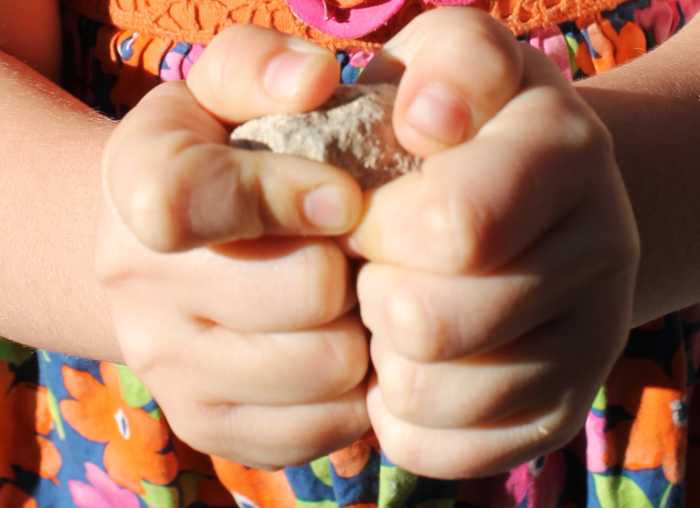 Trying to break a rock