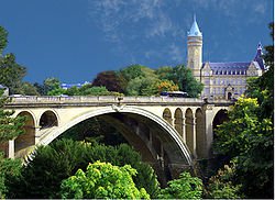 Adolphe Bridge in Luxembourg