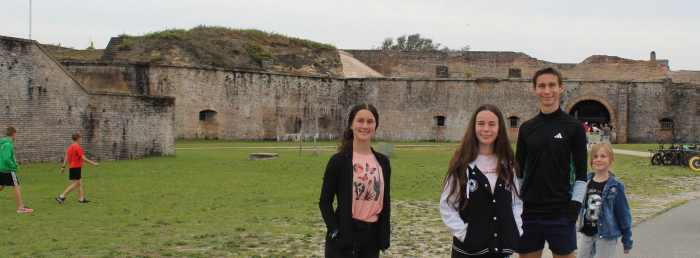 Outside Fort Pickens