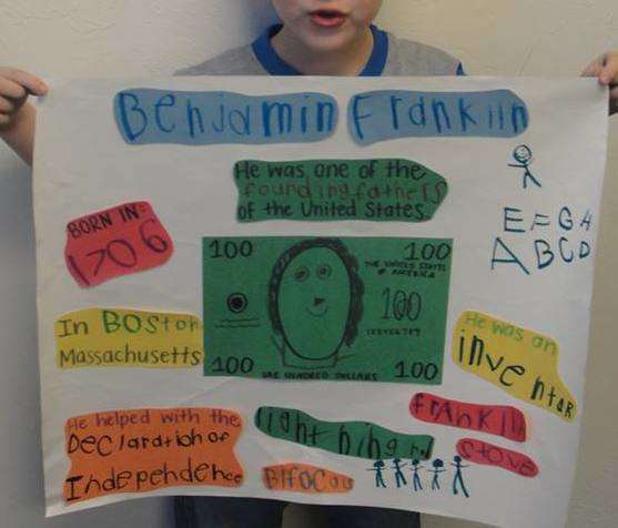 Student presentation on Benjamin Franklin