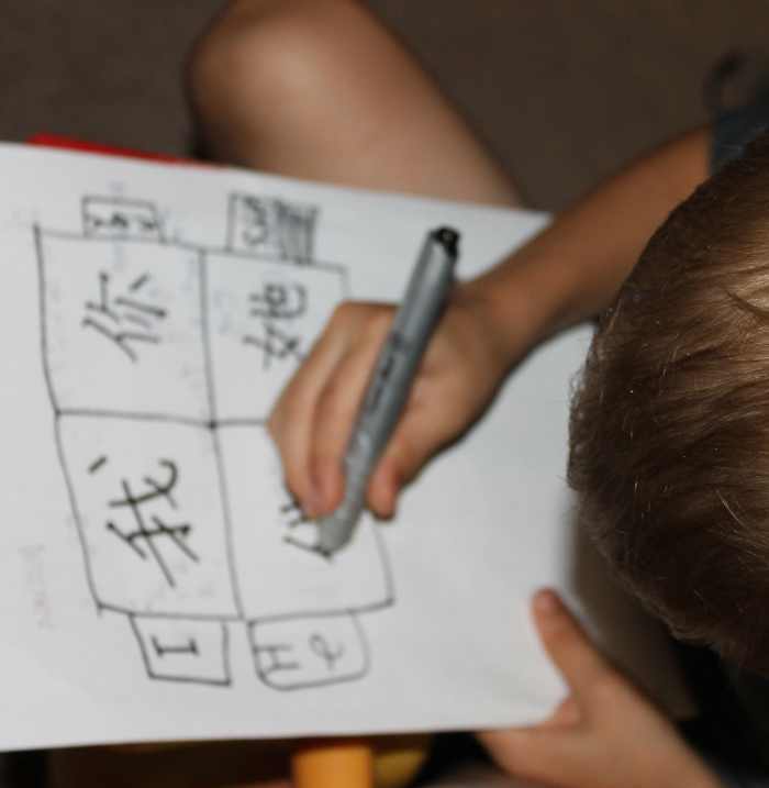 Attempting Chinese Character Writing