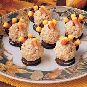 Rice Krispie Treat Turkeys