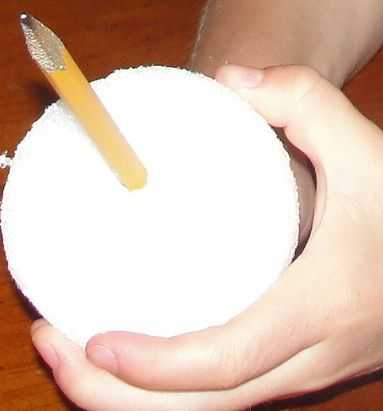 Styrofoam wheel and axle