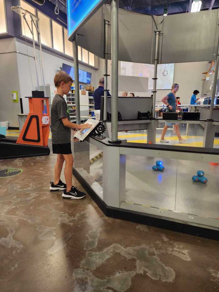 They also especially enjoyed the robots,...