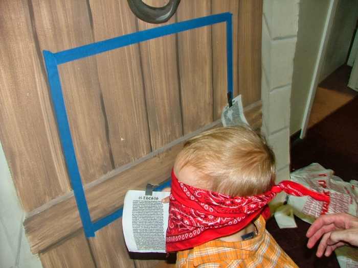 If handing children a hammer and nail scares you too much, you can insted have them tape the 95 Theses to the Wittenberg Door