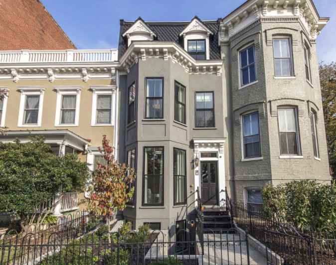 The townhouse we rented while staying in Washington, D.C.