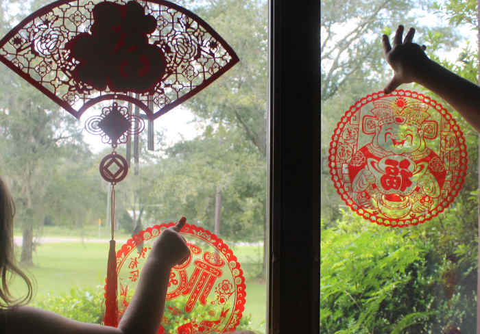 Decorating for Chinese New Year